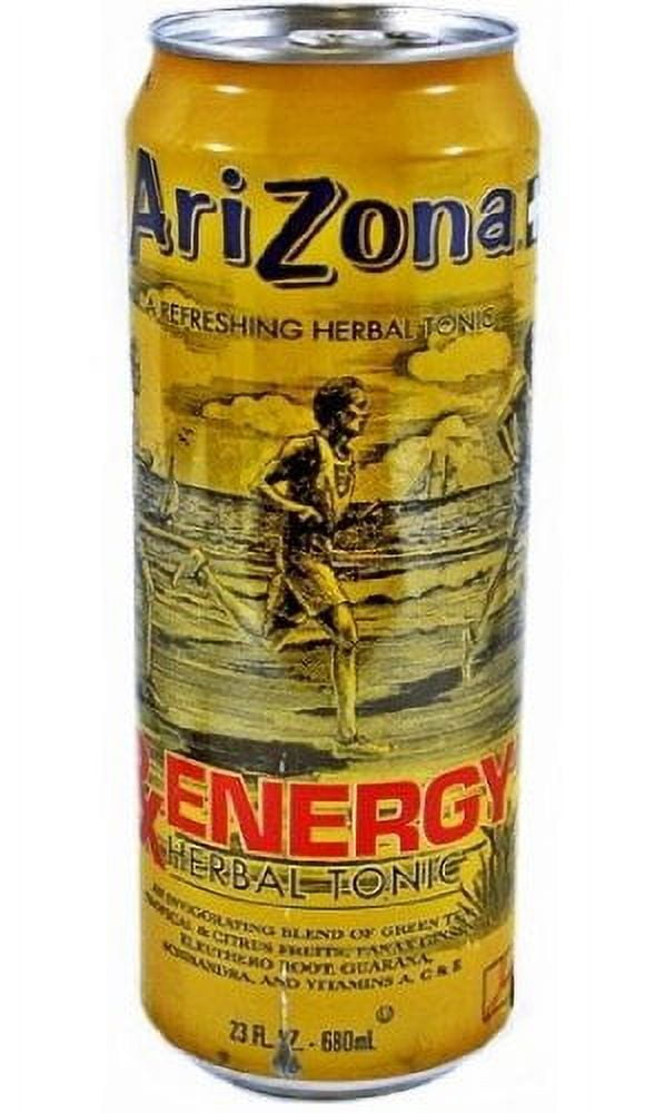 Healthy Arizona Tea RX Energy Herbal Tonic Drink, 23 Ounce Cans, Pack of 24