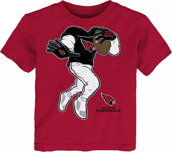 Arizona Team Cardinal Football Stiff Arm TShirt For Kids Shirt, Size