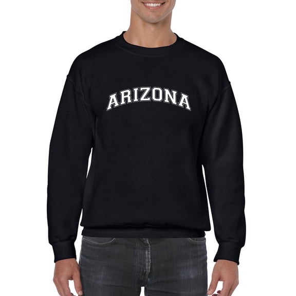 Arizona Text Men Sweatshirt, Male Medium
