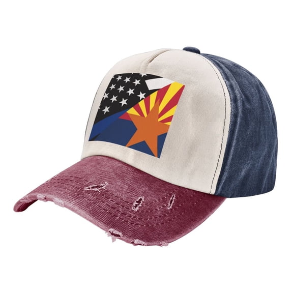 Arizona Thin Blue Line Flag Distressed Baseball Cap Dad Hats for Men Women Vintage Trucker Hat Low Profile Ball Caps
