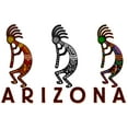 thumbnail image 1 of Arizona, Three Kokopelli (24x36 Giclee Gallery Art Print, Vivid Textured Wall Decor), 1 of 3