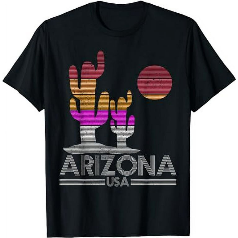 Arizona T-Shirt - Vintage Retro Cactus Shirt Gift Arizona T-Shirt - Vintage Retro Cactus Shirt Gift