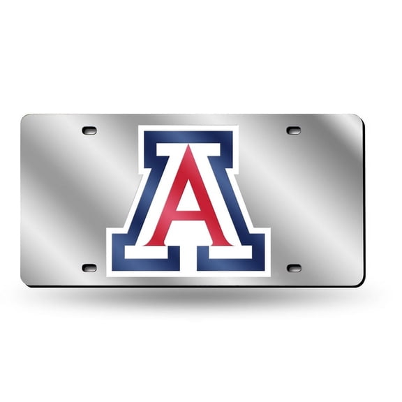 Arizona University NCAA Wildcats Acrylic License Plate Laser Tag