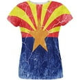 thumbnail image 1 of Arizona Vintage Distressed State Flag All Over Womens T Shirt Multi 2XL, 1 of 2