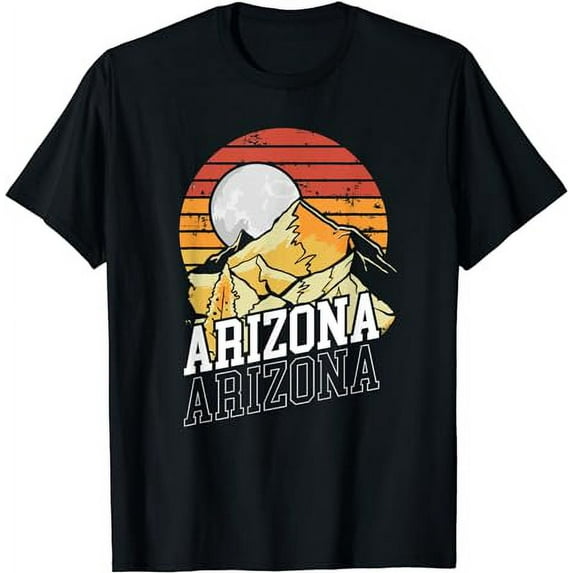 Arizona Vintage State Desert Mountain Retro Hiking T-Shirt