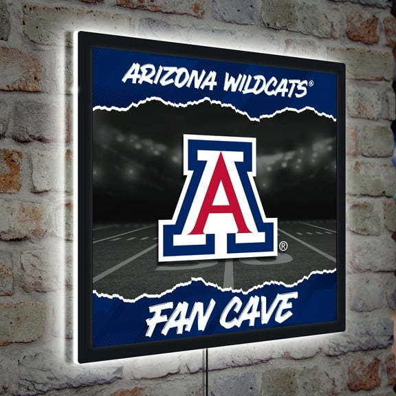 Arizona Wildcats 23" LED Fan Cave Square-Shaped Lighted Wall Sign