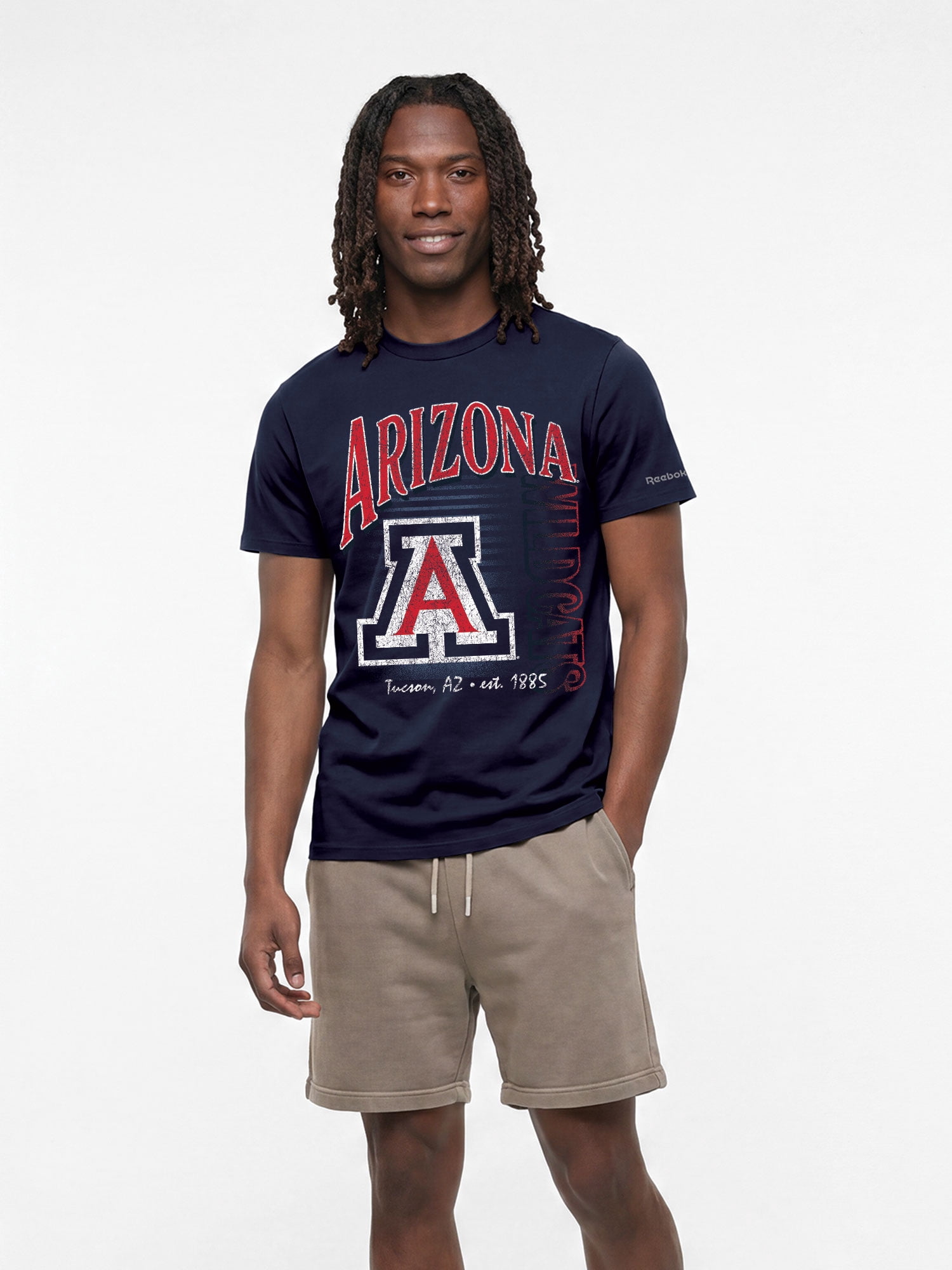 Arizona Wildcats Reebok Mens Crew Neck Short Sleeve T-Shirt