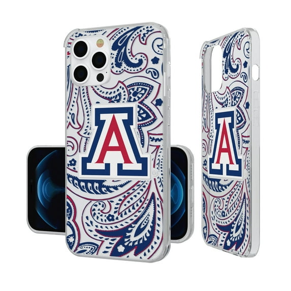 Arizona Wildcats iPhone Paisley Design Clear Case