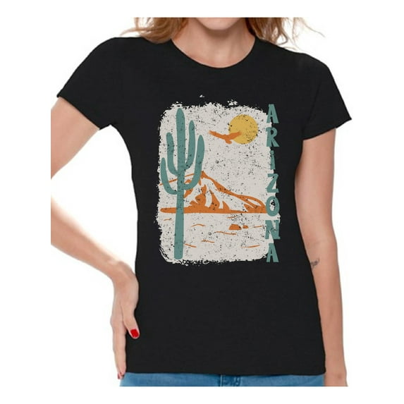 Arizona Woman Shirt - Short Sleeve - Graphic Novelty Souvenir - AZ State USA Gift
