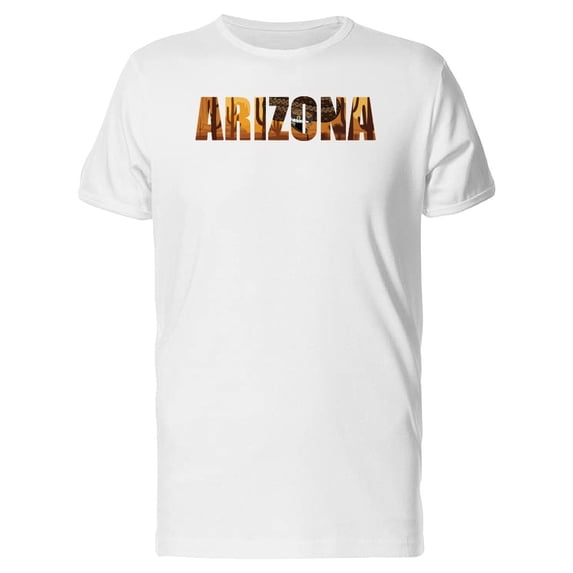 Arizona Word With A Rattlesnake Tee Men's -Image by Shutterstock