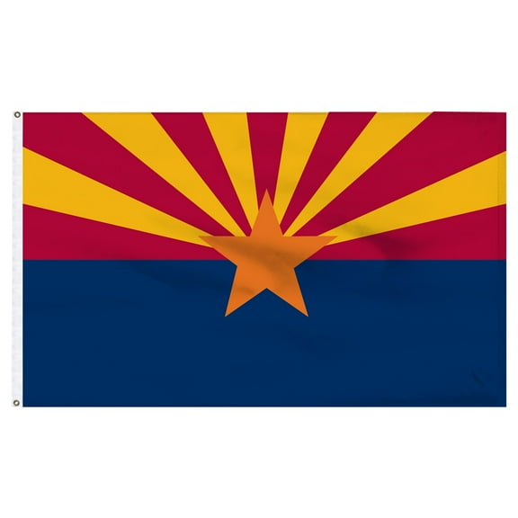 Arizona 2x3ft Nylon Flag with Pole Hem Only - Banner