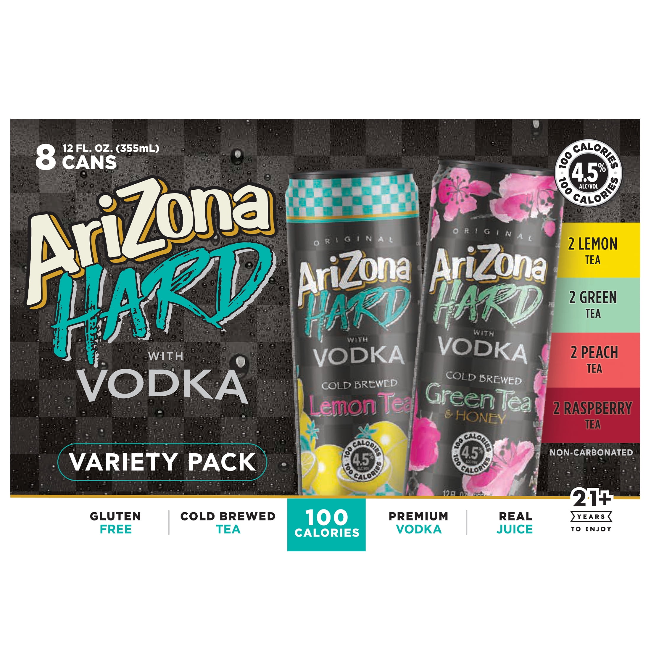 Arizona Hard Vodka 8pk12oz Var Tea