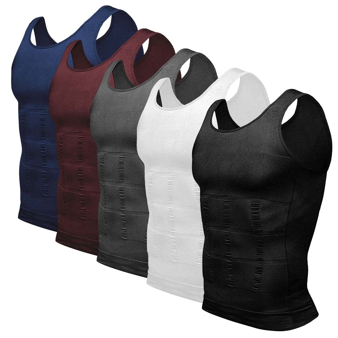Arjen Kroos Mens Compression Shirt Slimming Muscle Tank Top Shapewear Body Shaper UnderShirts for Men