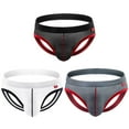 thumbnail image 1 of Arjen Kroos Mens Jockstrap Underwear Mesh Athletic Supporter for Men,3Pack, 1 of 8