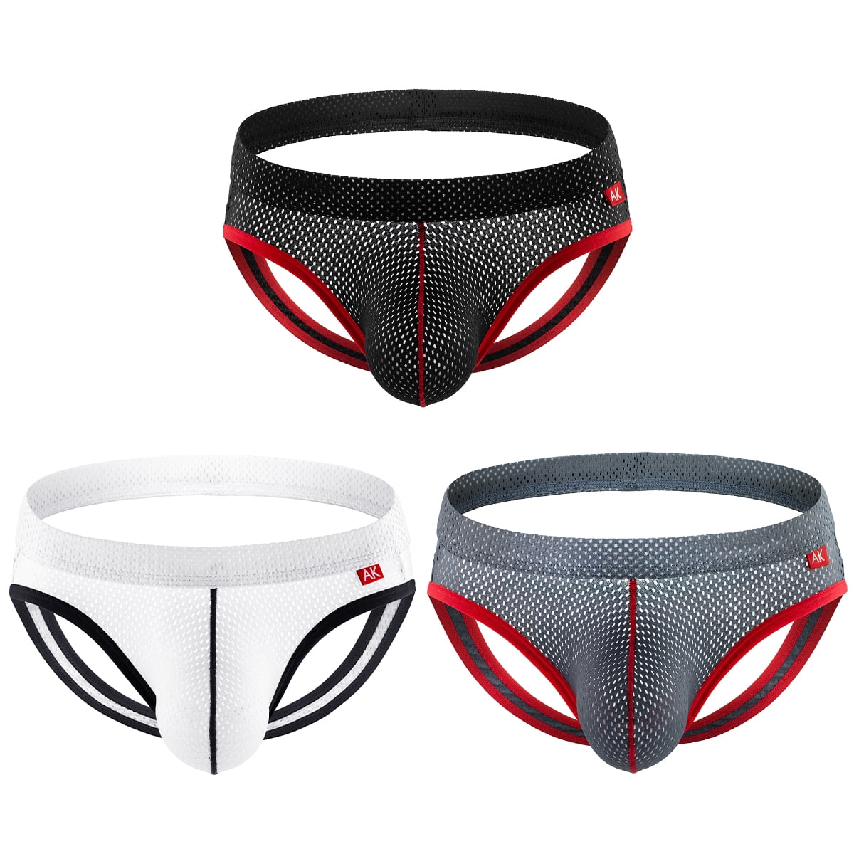Men Boy Internal Push Up Sling Mens Jockstrap Underwear Mesh Jock
