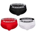 thumbnail image 1 of Arjen Kroos Mens Sexy Trunks Cotton Underwear Bikini Briefs for Men,3Pack, 1 of 6