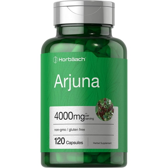Arjuna Standardized 4000mg | 120 Capsules for Men and Women | by Horbaach