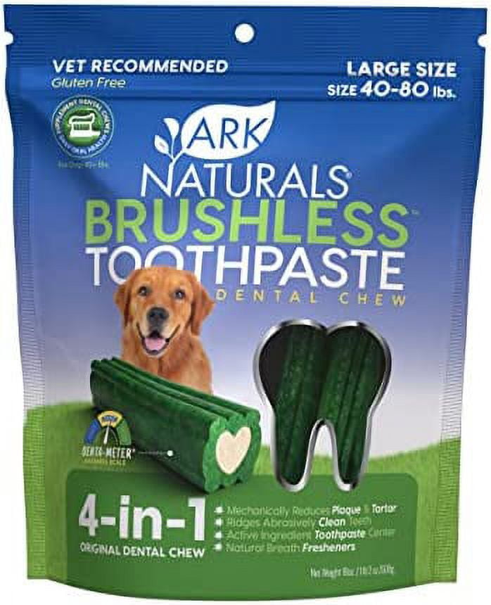 Ark Naturals Brushless Toothpaste, Dog Dental Chews, Freshens Breath