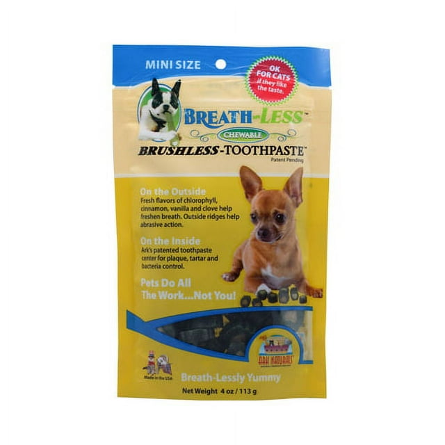 Ark Naturals Brushless Toothpaste for Dogs Dental Health, Mini
