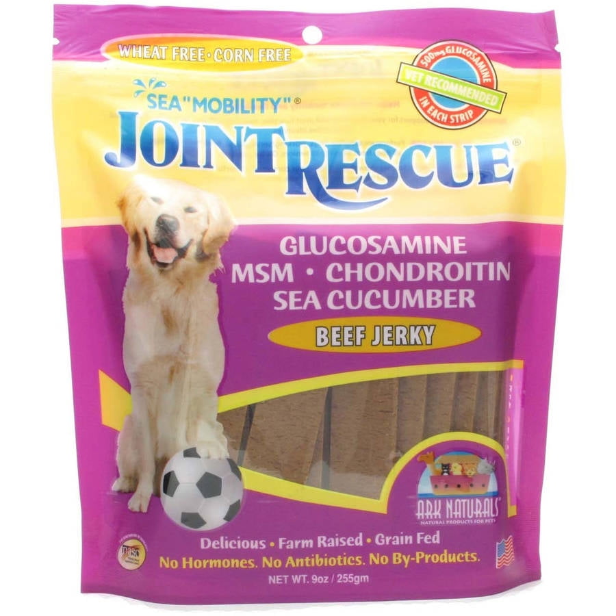 Ark Naturals Sea Mobility Joint Rescue Beef Jerky for Dogs, 9 oz