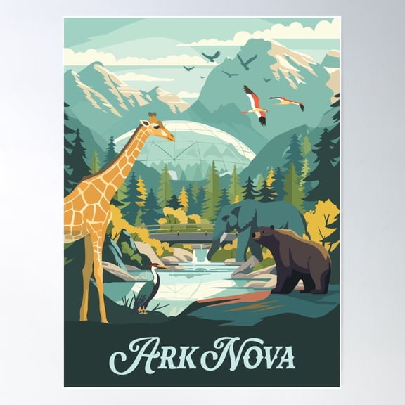 Ark Nova - Inspired Poster Retro Board Game Poster Wall Art Print Fantasy Board Game Rpg Dnd Home Decor Gift Idea Poster Wall Art