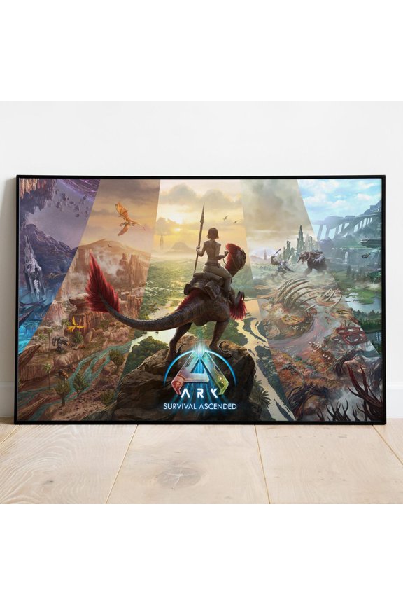Ark Survival Ascended Survival Game Wall Art Rolled Print, Unframed Poster