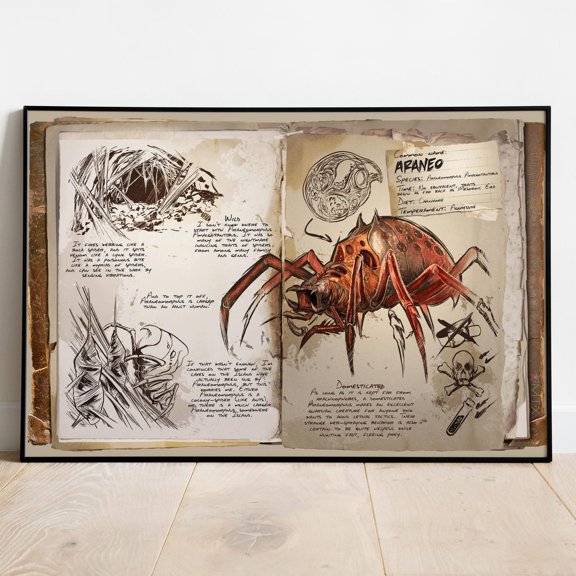 Ark Survival Evolved Creature Araneo Wall Art Rolled Print Video Game Decor 12, Unframed Poster