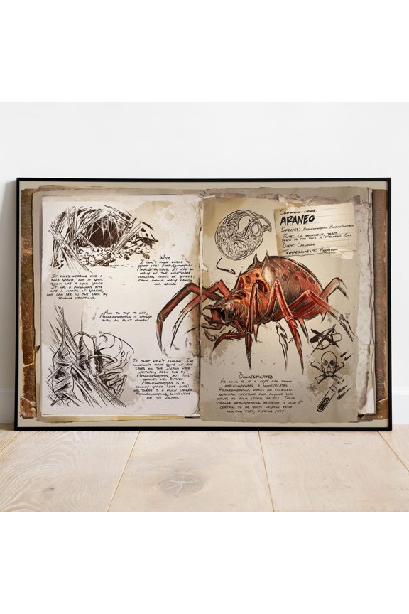 Ark Survival Evolved Creature Araneo Wall Art Rolled Print Video Game Decor 12, Unframed Poster