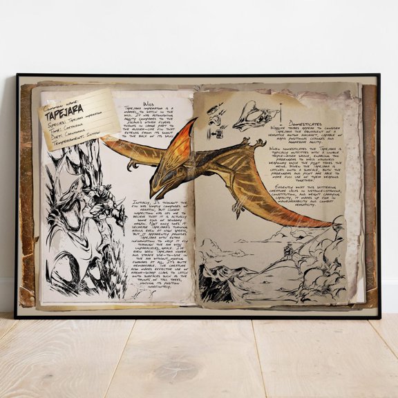 Ark Survival Evolved Creature Tapejara Wall Art Rolled Print Video Game Decor 10, Unframed Poster