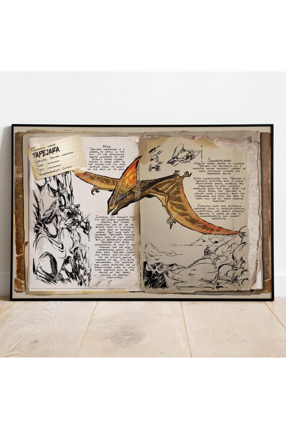 Ark Survival Evolved Creature Tapejara Wall Art Rolled Print Video Game Decor 10, Unframed Poster