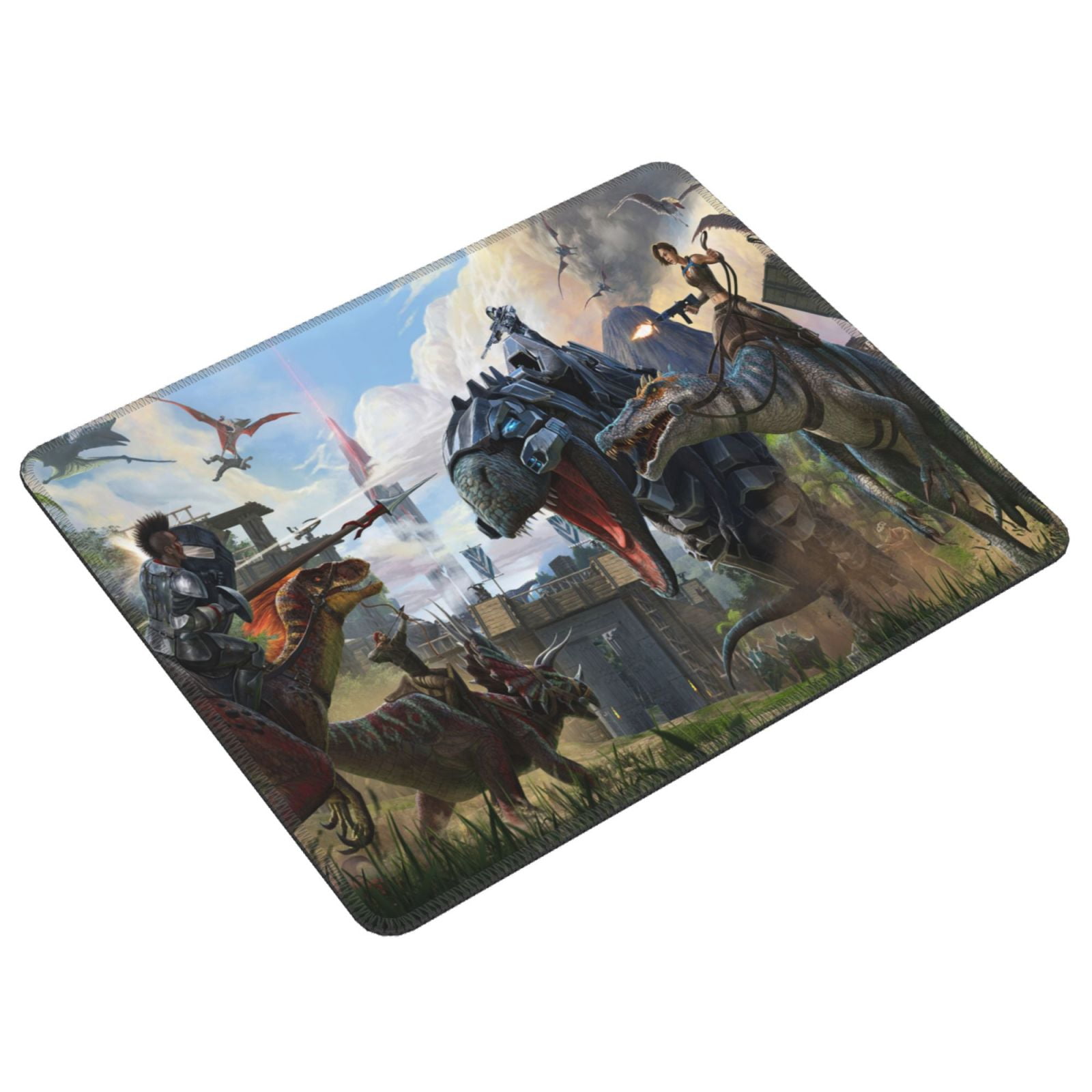 Ark Survival Mouse Pad with Stitched Edge Rubber Mouse Mat Waterproof