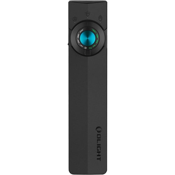 ArkPro EDC Flat Flashlight Rechargeable with Green Beam, UV and White LED,1500 Lumens USB-C Pocket Camping Flashlight, Spotlight Floodlight for Outdoor Emergency Working (Black CW)