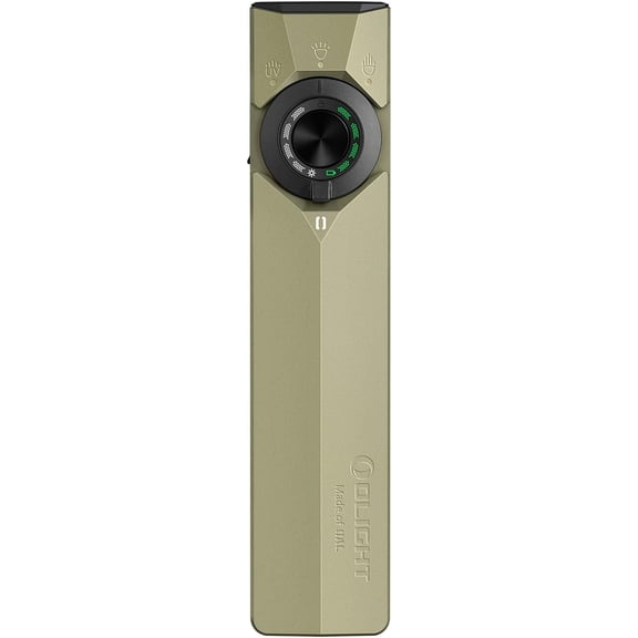 ArkPro Ultra EDC Flat Flashlight, Rechargeable Portable Flash Light, 1700 Lumens with White LED, UV and Green Beam for Working, Emergency, Camping, Everyday Carry (Olive Green CW)