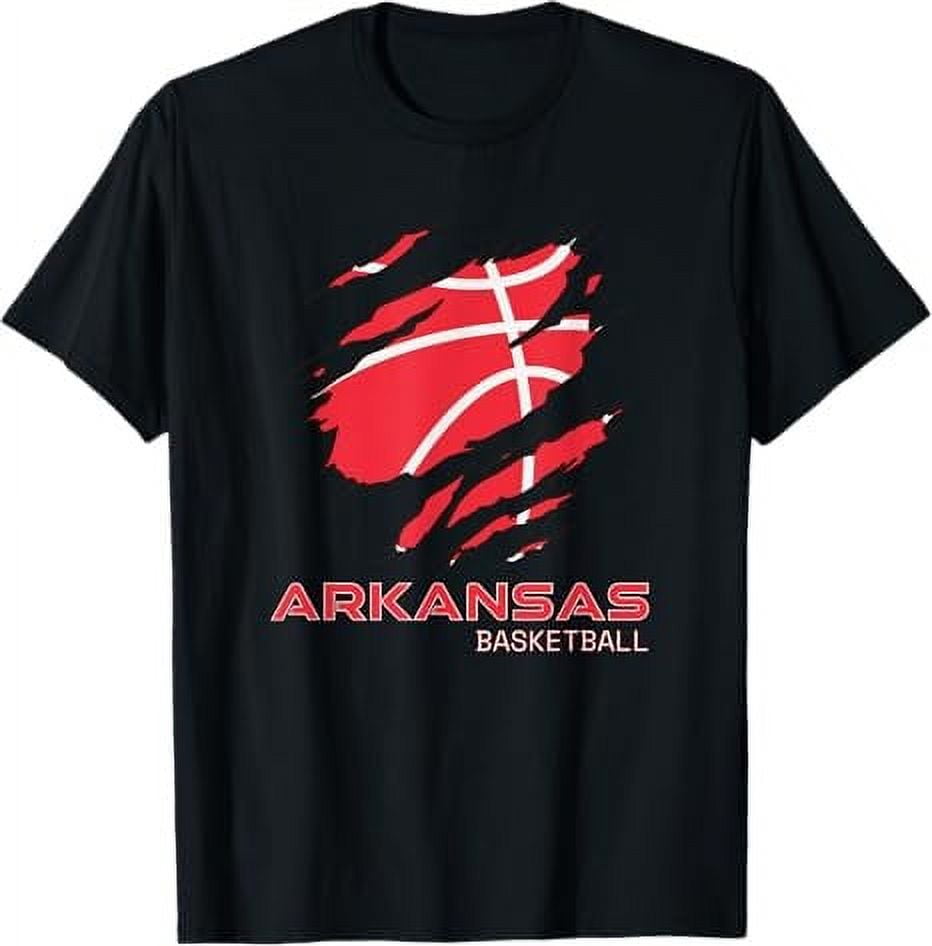 Arkansan Hoops Fan Souvenir Gift AR Arkansas Basketball TShirt