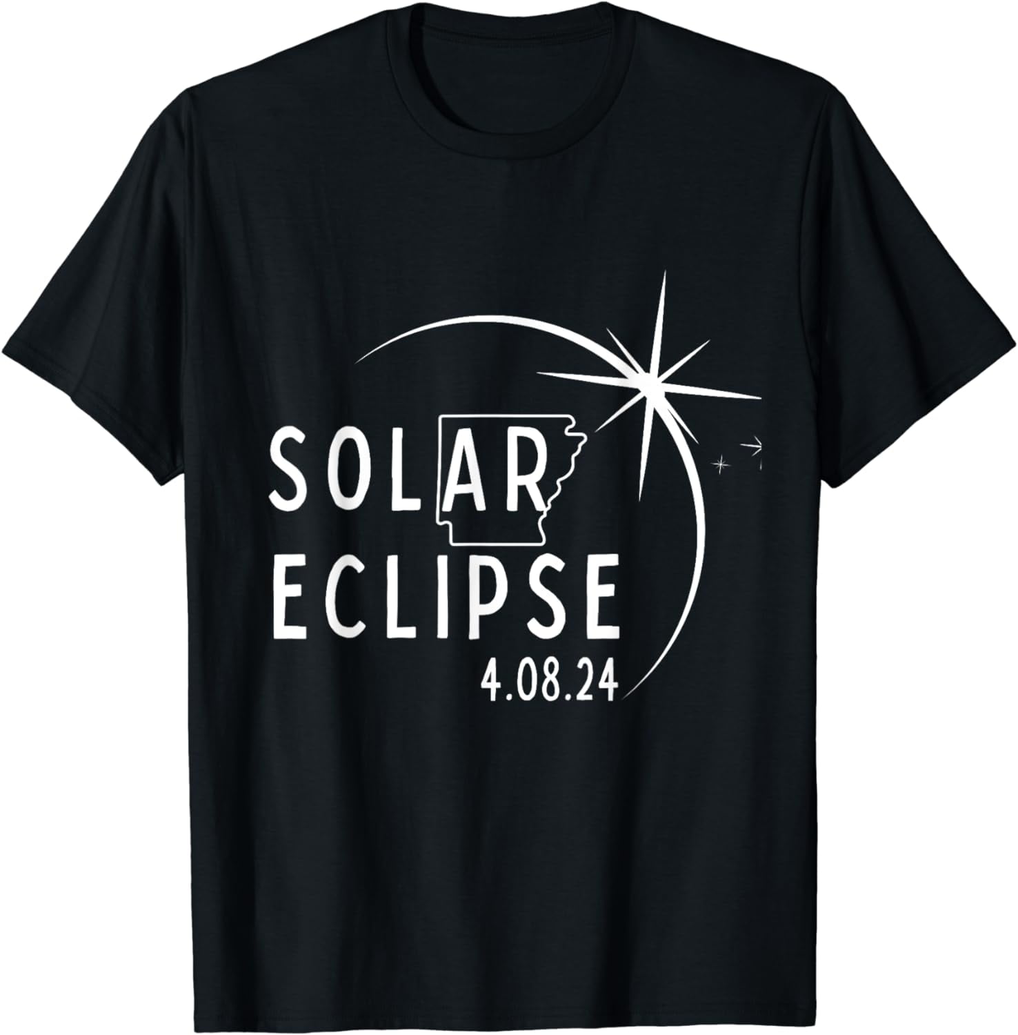 Arkansas 2024 Solar Eclipse Accessories 4.08.24 Totality Cotton TShirt