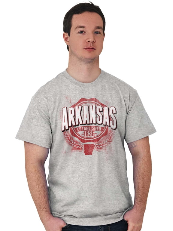 Arkansas AR Student Campus Pride Men's Graphic T Shirt Tees Brisco Brands L