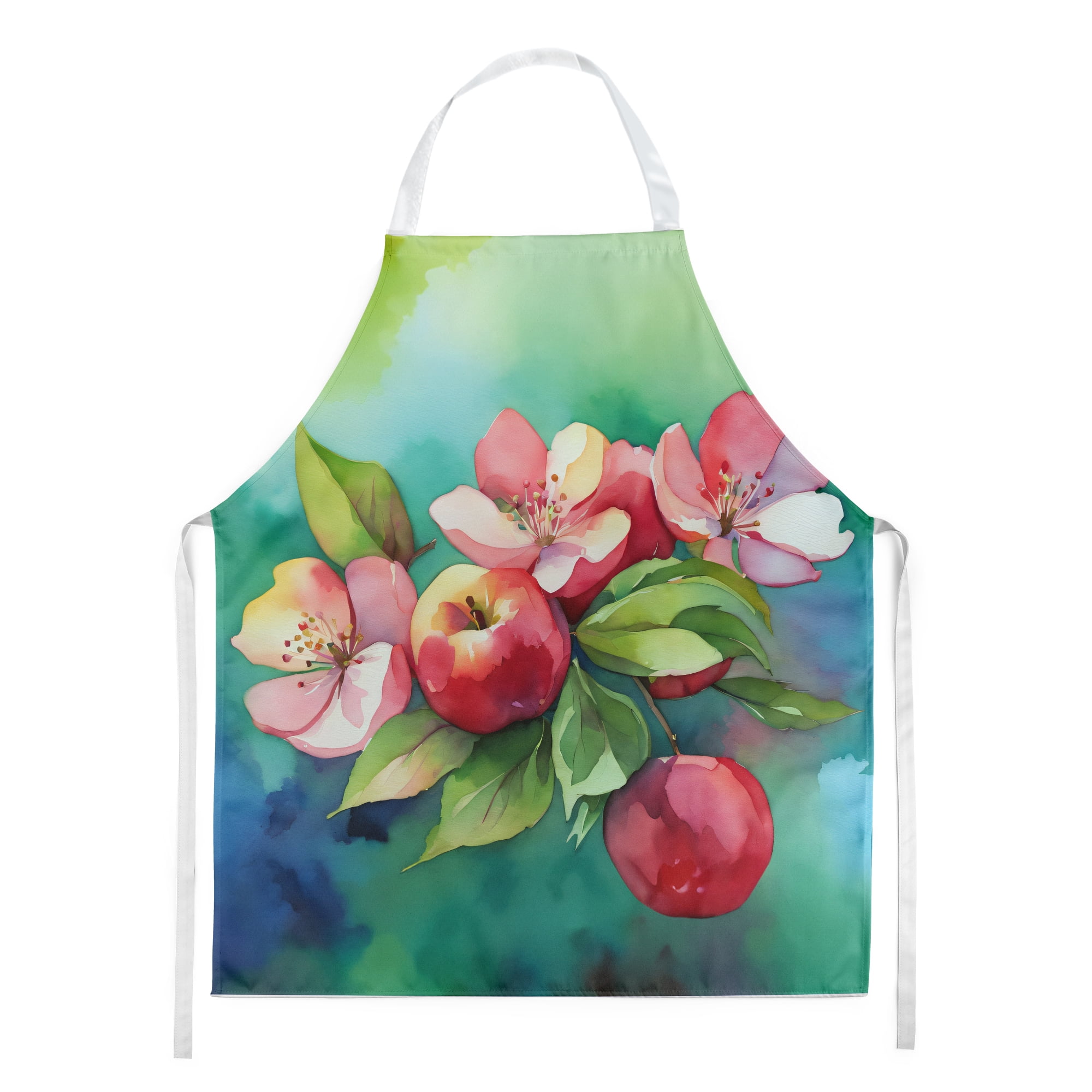 Arkansas Apple Blossom in Watercolor Apron 27 in x 30 in