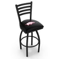 thumbnail image 1 of Arkansas Razorbacks 25" Black Wrinkle Swivel Bar Stool with Ladder Style Back, 1 of 2