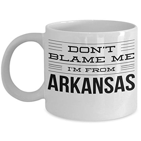 Arkansas 11 oz Coffee Mug - Humorous White Ceramic Gift