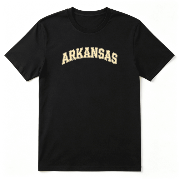 Arkansas Cool Graphic Tee for Men and Women, Playful BBQ Cotton Short Sleeves T-Shirt