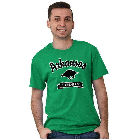 Arkansas Cute Razor Boar Souvenir Men's Graphic T Shirt Tees Brisco Brands S