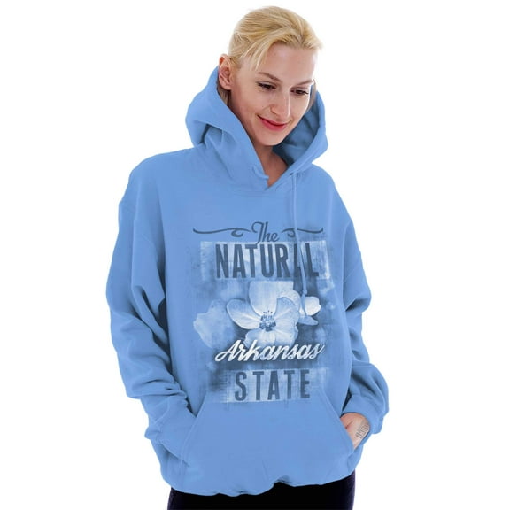 Arkansas Cute State Flower Souvenir Hoodie Sweatshirt Women Brisco Brands L