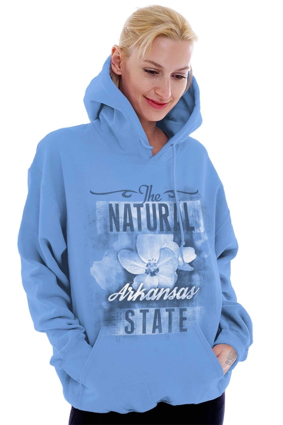 Arkansas Cute State Flower Souvenir Hoodie Sweatshirt Women Brisco Brands M