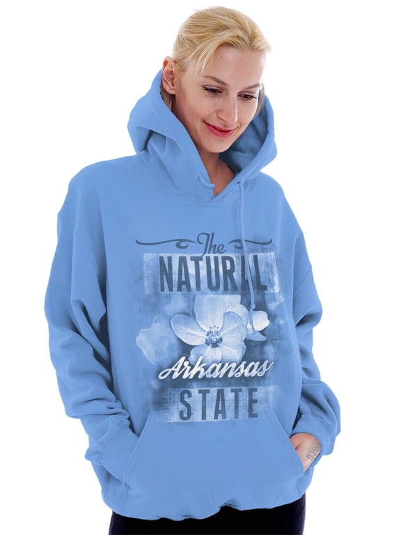 Arkansas Cute State Flower Souvenir Hoodie Sweatshirt Women Brisco Brands S