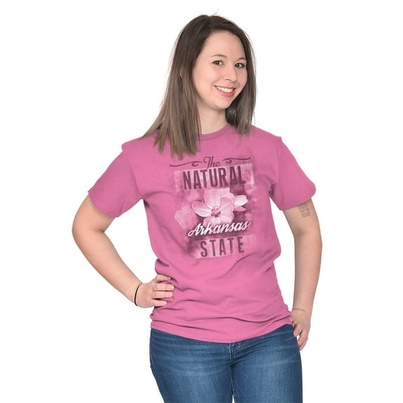 Arkansas Cute State Flower Souvenir Women's Plus Size Graphic Tee Brisco Brands 5X