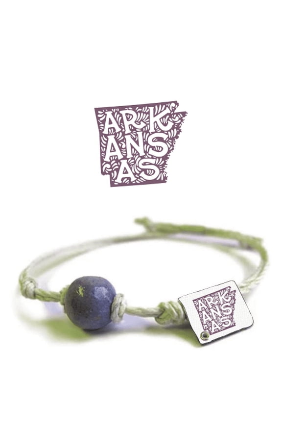 Arkansas Earth Bands Bracelet | Eco Friendly | Natural Hemp | Vegan Boho | Custom Jewelry | Handmade w/ Earth & Sand