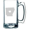 thumbnail image 1 of Arkansas Heart States Etched 25oz Beer Mug, 1 of 1