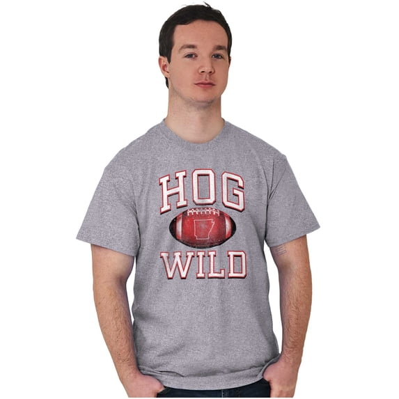 Arkansas Hog Wild AR Gameday Pride Men's Graphic T Shirt Tees Brisco Brands L