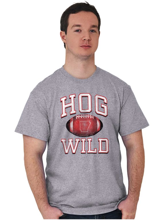 Arkansas Hog Wild AR Gameday Pride Men's Graphic T Shirt Tees Brisco Brands L
