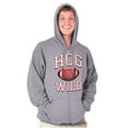 thumbnail image 1 of Arkansas Hog Wild AR Gameday Pride Unisex Fleece Graphic Zip Up Hoodie Brisco Brands 2X, 1 of 5